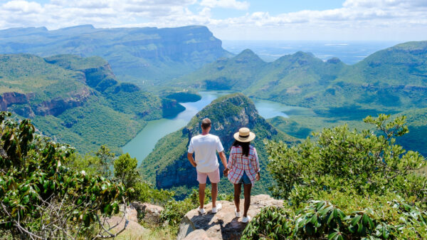 Panorama Route South Africa, Blyde river canyon with the three rondavels